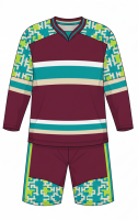 Custom Ice Hockey Jersey and Pants Set Breathable Material with Reinforced Stitching Perfect for Competitive Matches