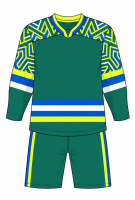 Custom Ice Hockey Jersey and Pants Set Breathable Material with Reinforced Stitching Perfect for Competitive Matches