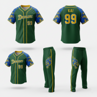 Stylish Baseball Uniform Kit for Practice and Game Day Breathable Material with Athletic Fit for Maximum Mobility and Style