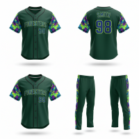 Premium Baseball Jersey and Pants Set Ideal for League Play Durable Fabric with Customizable Colors and Team Branding