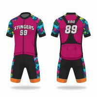 Premium Cycling Kit for Training and Racing Includes Jersey and Bib Shorts Built for Performance and Long Distance Rides