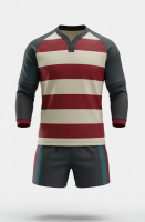 Professional Rugby Kit Designed for League Play Features Reinforced Fabric Athletic Fit and Custom Team Colors