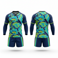 Professional Rugby Kit Designed for League Play Features Reinforced Fabric Athletic Fit and Custom Team Colors
