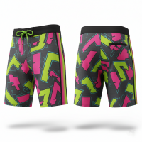 Stylish Mens Swimming Trunks with Elastic Waist Durable Fabric Perfect for Summer Activities and Casual Wear