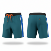 Stylish Mens Swimming Trunks with Elastic Waist Durable Fabric Perfect for Summer Activities and Casual Wear