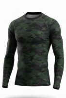 Mens Rashguard Compression Shirt with Stretch Fit Ideal for Surfing MMA Training and Outdoor Sports