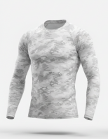 Mens Rashguard Compression Shirt with Stretch Fit Ideal for Surfing MMA Training and Outdoor Sports