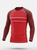 Unisex Rashguard Top with Moisture Wicking Material and Flatlock Seams Designed for Comfort Performance and Skin Safety