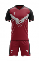 Custom Soccer Uniform with Jersey and Shorts Durable Fabric and Team Color Options Perfect for Schools Clubs and Tournaments