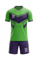 Custom Soccer Uniform with Jersey and Shorts Durable Fabric and Team Color Options Perfect for Schools Clubs and Tournaments