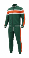 Mens Sports Tracksuit Set with Zip Up Jacket and Jogger Pants Lightweight Stretch Fabric Ideal for Training and Travel