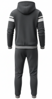 Mens Sports Tracksuit Set with Zip-Up Jacket and Jogger Pants Lightweight Stretch Fabric Ideal for Training and Travel