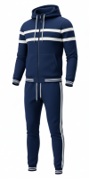 Unisex Sports Tracksuit with Full Zip Jacket and Elastic Waist Pants Designed for Comfort Mobility and Everyday Performance