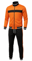 Athletic Tracksuit with Slim Fit Jacket and Tapered Pants Breathable Material Perfect for Gym Warmups and Casual Wear