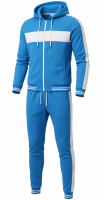 Athletic Tracksuit with Slim Fit Jacket and Tapered Pants Breathable Material Perfect for Gym Warmups and Casual Wear