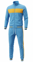 Unisex Sports Tracksuit with Full Zip Jacket and Elastic Waist Pants Designed for Comfort Mobility and Everyday Performance