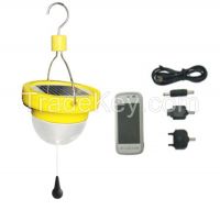 solar lantern with USB connector for charging mobile phone
