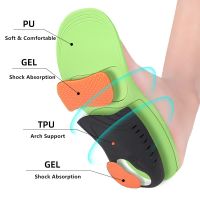 Plantar Fasciitis PU Orthopedic Insoles Flat Arch Support Running Sports Orthotic Insoles