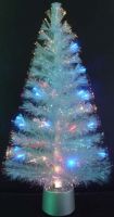 Blue LED Fiber Optic Christmas Trees