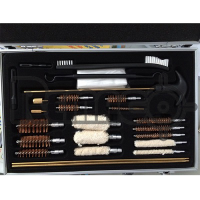 Universal Compact Complete High Quality Gun Cleaning Kit in Aluminum Box Copper Rod Type Gun Cleaning Tools Accessories Gc-1466
