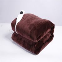 Flannel/ Polyester Electric heated blanket, throw blanket