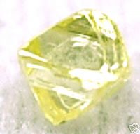 Yellow Uncut 0.35 Carat Genuine Diamond