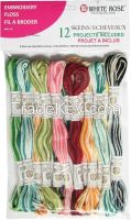 embroidery skeins, six strand embroidery floss,