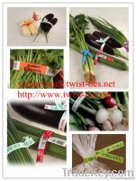 organic paper twist tie/vegetable closure