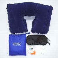 Tourist Kit with Air Pillow, Eyepatch, Earplugs, and compressed tissue