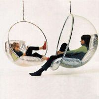 Elegant European Design Space Scoop Balloon Hanging Chair