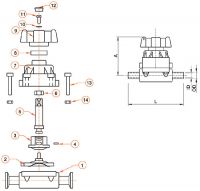 Sanitary Diaphragm Valves