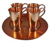 Moscow mule copper mugs