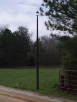 Fiberglass light pole