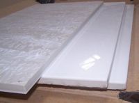 white composite or laminated crystallized glass (micro-crystal stone) tile