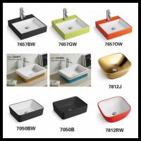 Ceramic Sanitary Ware Bathroom Sink Color Lavatory Basins