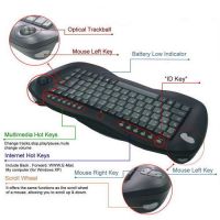 Wireless Keyboard Built-In Track Ball RF 2.4GHz