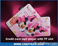 Credit Card Mp3 Player With TF Slot