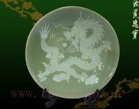 Dragon and Pheonix Plate of the luminnation glaze