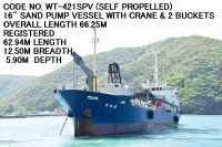 (self-propelled) Code No. Wt-421spv Of Used Sand Pump Vessel (dredger) 