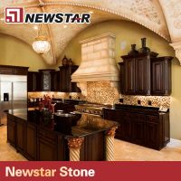 polished granite stone kitchen countertop