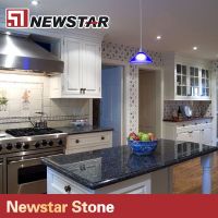 kitchen designed black granite countertop