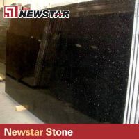 Chinese black galaxy granite slabs