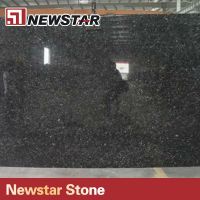 Polished zimbabwe black granite floor tiles