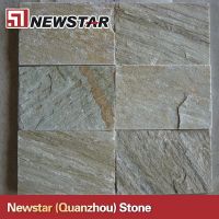 Newstar wooden yellow slate floor tile