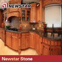 polishing tropical brown kitchen granite countertops