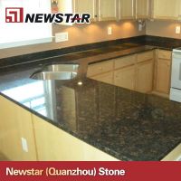 Polished cheap tan brown granite countertops