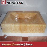 Newstar bahroom honey onyx  square sink