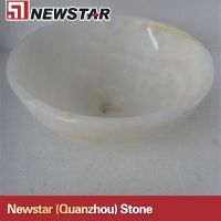 Newstar bahroom white onyx sink