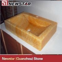 Newstar bahroom honey onyx  square sink