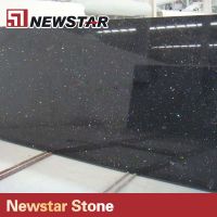 black smoky quartz stone slab